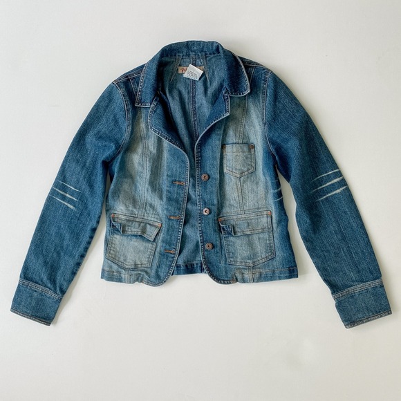 Y2K Paris Blues Denim‎ Jacket Medium - Picture 1 of 4
